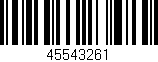 Código de barras (EAN, GTIN, SKU, ISBN): '45543261'