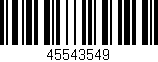 Código de barras (EAN, GTIN, SKU, ISBN): '45543549'