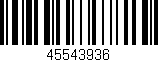 Código de barras (EAN, GTIN, SKU, ISBN): '45543936'