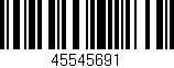 Código de barras (EAN, GTIN, SKU, ISBN): '45545691'