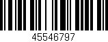 Código de barras (EAN, GTIN, SKU, ISBN): '45546797'