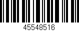 Código de barras (EAN, GTIN, SKU, ISBN): '45548516'