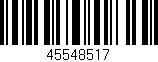 Código de barras (EAN, GTIN, SKU, ISBN): '45548517'