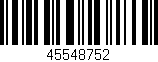 Código de barras (EAN, GTIN, SKU, ISBN): '45548752'