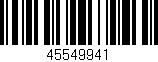 Código de barras (EAN, GTIN, SKU, ISBN): '45549941'