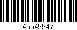 Código de barras (EAN, GTIN, SKU, ISBN): '45549947'