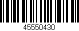 Código de barras (EAN, GTIN, SKU, ISBN): '45550430'