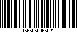 Código de barras (EAN, GTIN, SKU, ISBN): '4555058365022'