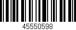 Código de barras (EAN, GTIN, SKU, ISBN): '45550598'