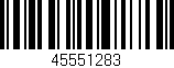 Código de barras (EAN, GTIN, SKU, ISBN): '45551283'