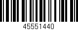 Código de barras (EAN, GTIN, SKU, ISBN): '45551440'