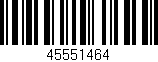 Código de barras (EAN, GTIN, SKU, ISBN): '45551464'