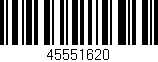 Código de barras (EAN, GTIN, SKU, ISBN): '45551620'