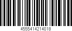 Código de barras (EAN, GTIN, SKU, ISBN): '4555414214018'