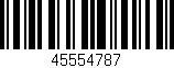 Código de barras (EAN, GTIN, SKU, ISBN): '45554787'