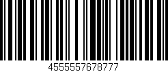 Código de barras (EAN, GTIN, SKU, ISBN): '4555557678777'
