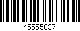 Código de barras (EAN, GTIN, SKU, ISBN): '45555837'