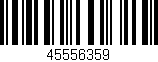 Código de barras (EAN, GTIN, SKU, ISBN): '45556359'