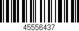 Código de barras (EAN, GTIN, SKU, ISBN): '45556437'