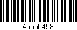 Código de barras (EAN, GTIN, SKU, ISBN): '45556458'