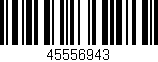 Código de barras (EAN, GTIN, SKU, ISBN): '45556943'