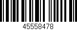 Código de barras (EAN, GTIN, SKU, ISBN): '45558478'