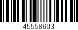 Código de barras (EAN, GTIN, SKU, ISBN): '45558603'