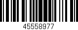 Código de barras (EAN, GTIN, SKU, ISBN): '45558977'