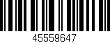 Código de barras (EAN, GTIN, SKU, ISBN): '45559647'