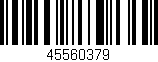 Código de barras (EAN, GTIN, SKU, ISBN): '45560379'