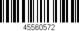 Código de barras (EAN, GTIN, SKU, ISBN): '45560572'