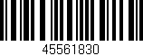 Código de barras (EAN, GTIN, SKU, ISBN): '45561830'