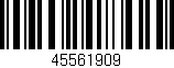 Código de barras (EAN, GTIN, SKU, ISBN): '45561909'