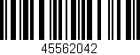 Código de barras (EAN, GTIN, SKU, ISBN): '45562042'
