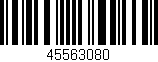 Código de barras (EAN, GTIN, SKU, ISBN): '45563080'