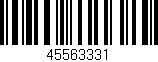 Código de barras (EAN, GTIN, SKU, ISBN): '45563331'