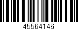 Código de barras (EAN, GTIN, SKU, ISBN): '45564146'