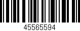 Código de barras (EAN, GTIN, SKU, ISBN): '45565594'