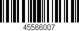 Código de barras (EAN, GTIN, SKU, ISBN): '45566007'