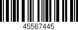 Código de barras (EAN, GTIN, SKU, ISBN): '45567445'