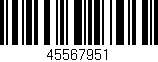 Código de barras (EAN, GTIN, SKU, ISBN): '45567951'