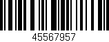 Código de barras (EAN, GTIN, SKU, ISBN): '45567957'