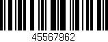 Código de barras (EAN, GTIN, SKU, ISBN): '45567962'
