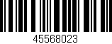 Código de barras (EAN, GTIN, SKU, ISBN): '45568023'