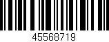 Código de barras (EAN, GTIN, SKU, ISBN): '45568719'