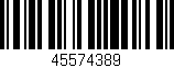 Código de barras (EAN, GTIN, SKU, ISBN): '45574389'