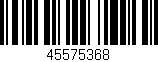 Código de barras (EAN, GTIN, SKU, ISBN): '45575368'