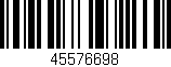 Código de barras (EAN, GTIN, SKU, ISBN): '45576698'