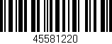 Código de barras (EAN, GTIN, SKU, ISBN): '45581220'