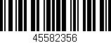 Código de barras (EAN, GTIN, SKU, ISBN): '45582356'